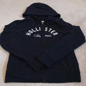 Hollister Navy Zip Up